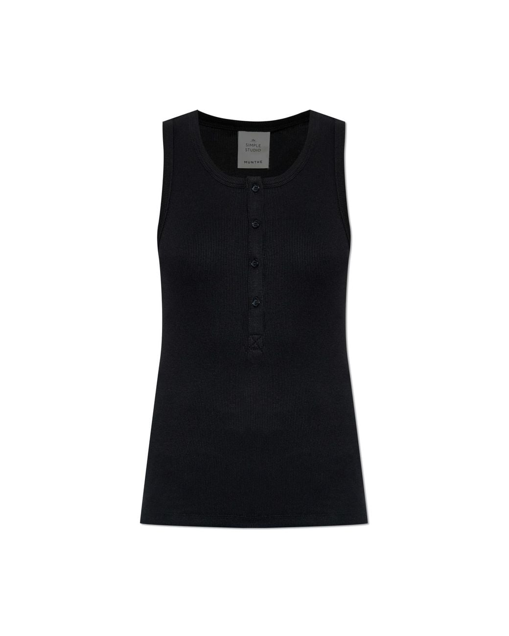 Munthe Blue Ribbed Top 'Boma'