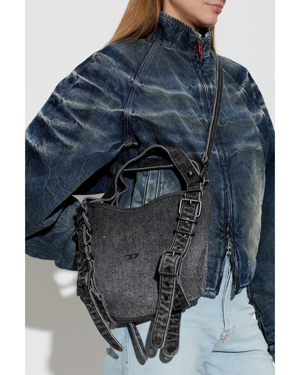 DIESEL Black Shoulder Bag 'D-One Small'