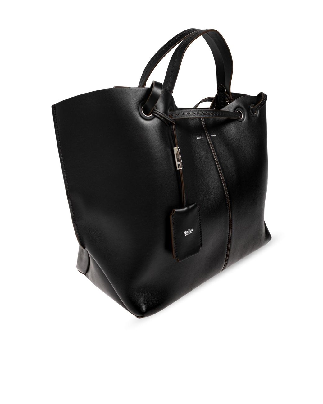 Max Mara Black Shopper Bag 'Mixed Doubles'