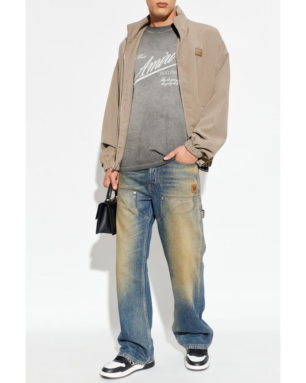 Amiri Natural Jacket With Stand-Up Collar for men