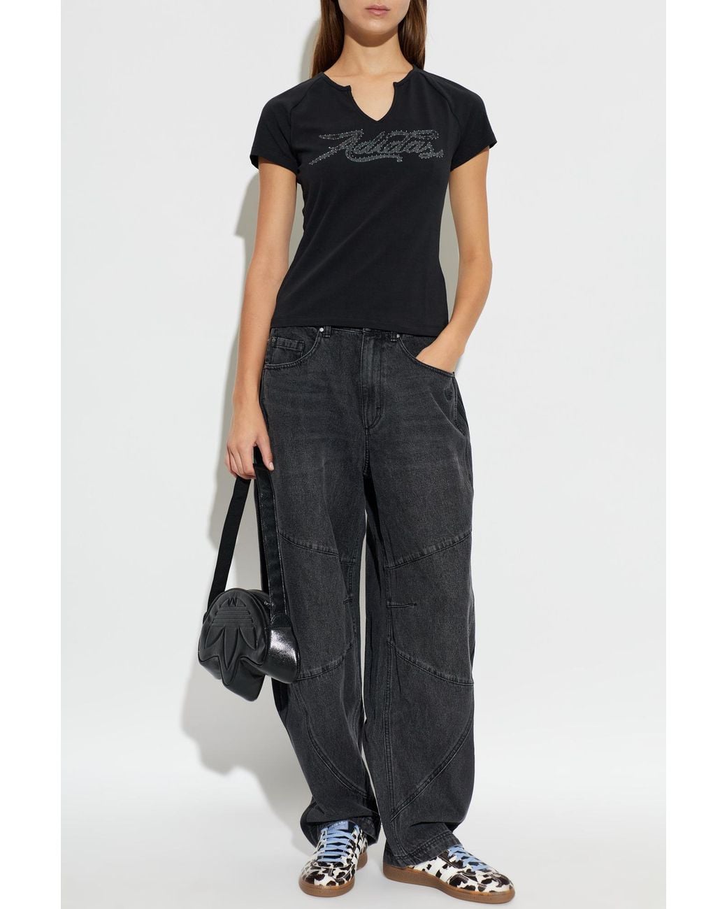 Adidas Originals Black T-Shirt With Logo
