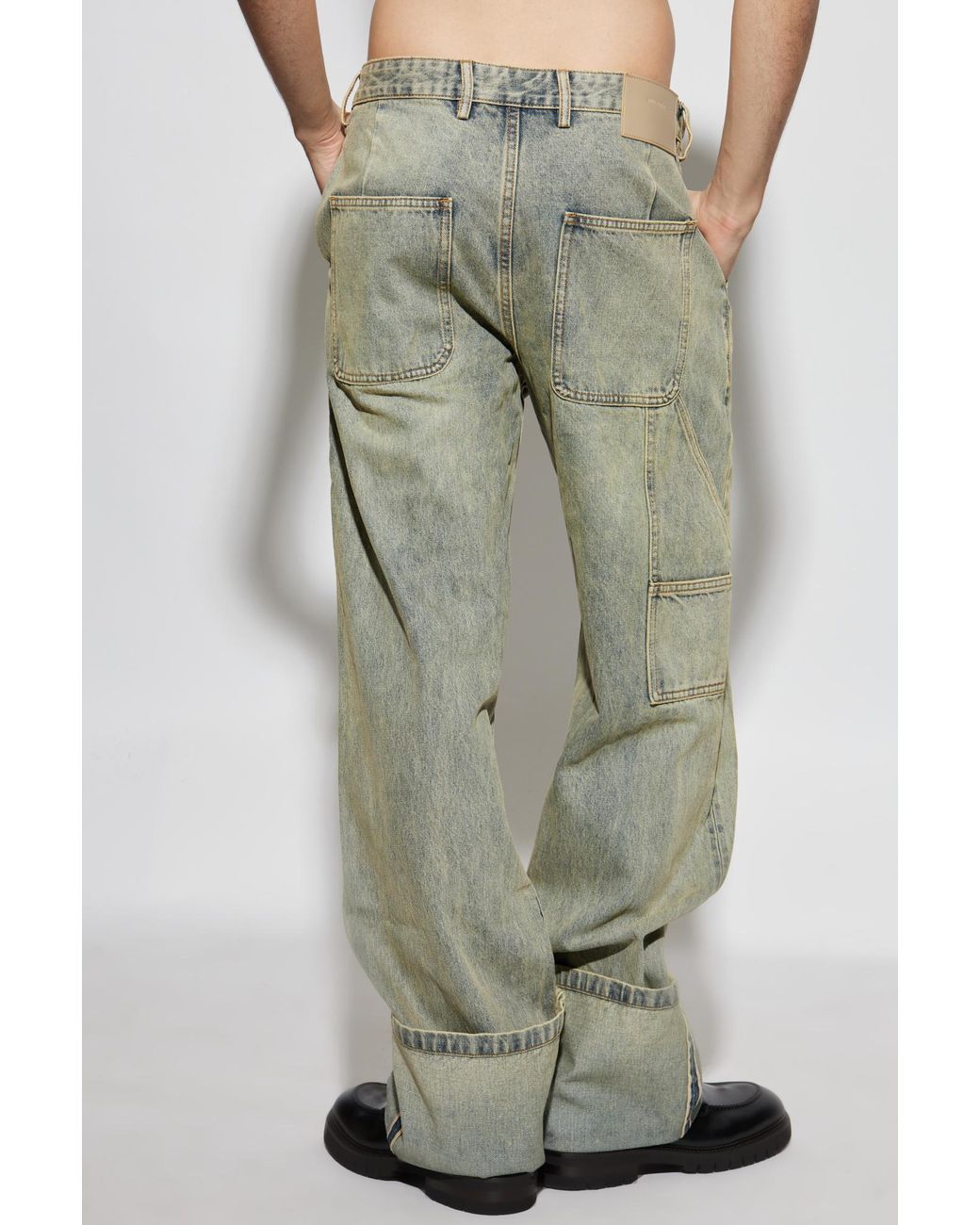 Entire studios Green 'Straight' Jeans
