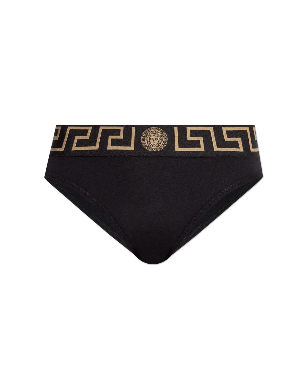 Versace Black Cotton Briefs