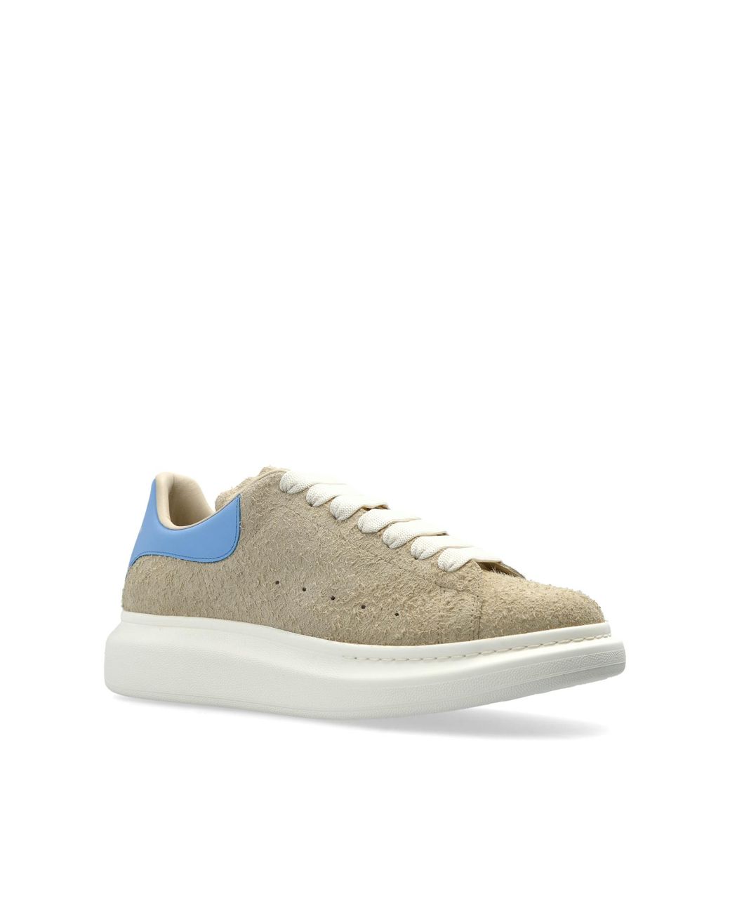 McQueen Natural Suede Sports Shoes With Logo for men