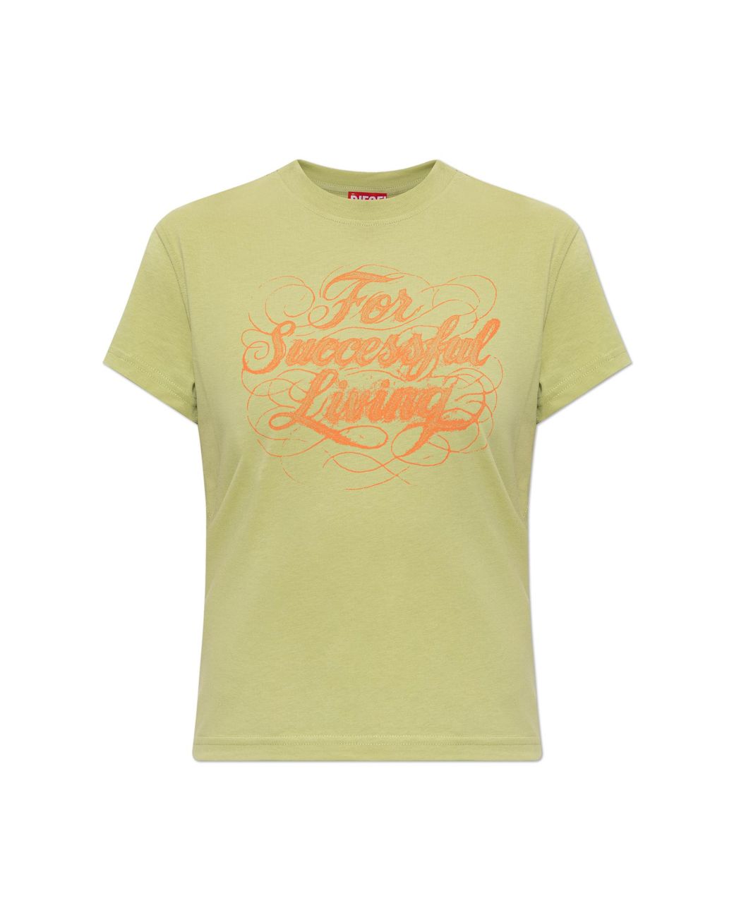 DIESEL Yellow T-Shirt 'T-Ila-Aa4'