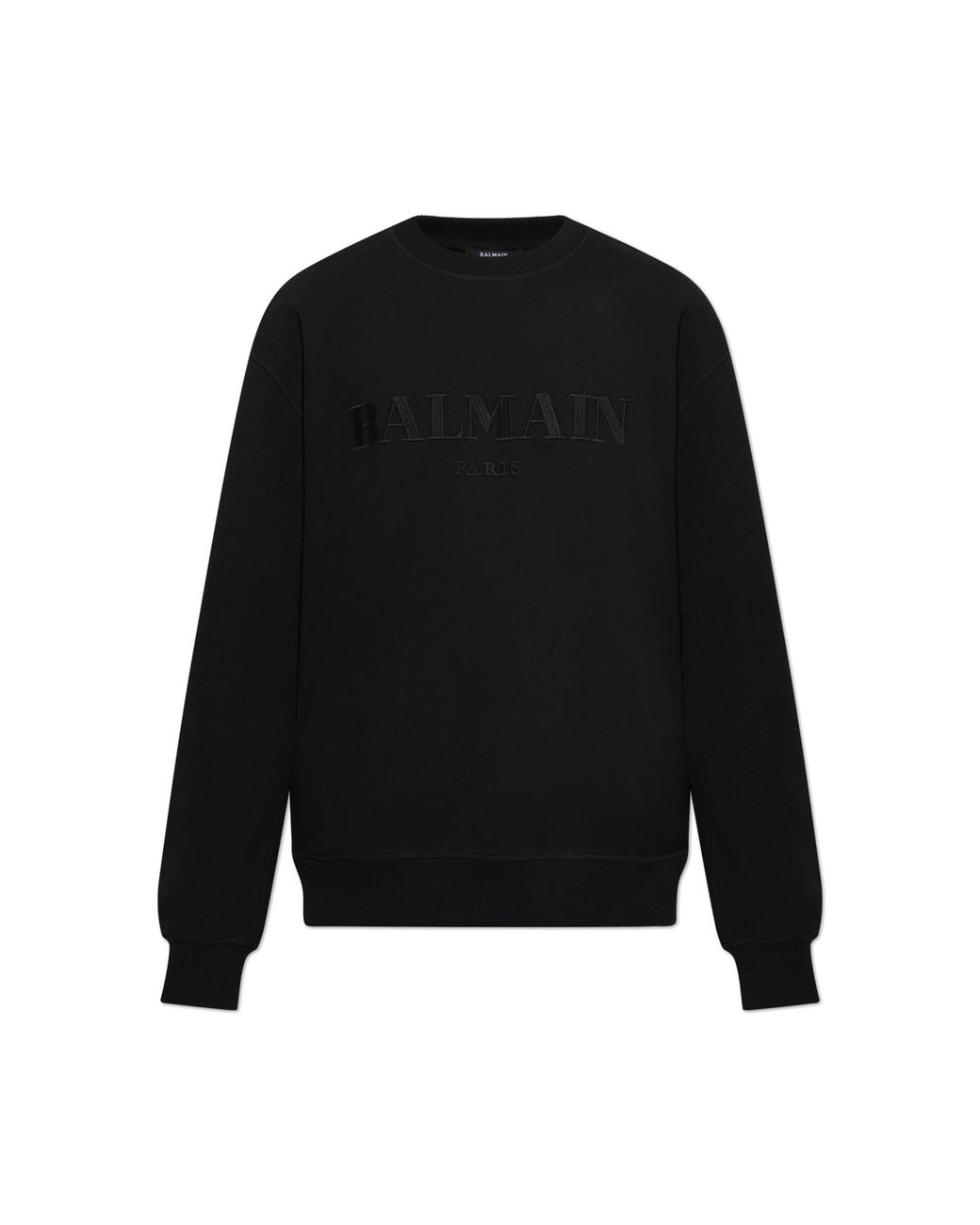 Balmain Black Sweatpants With Embroidered Logo for men