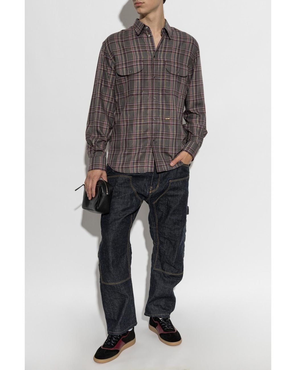 DSquared² Green Shirt With Pockets for men