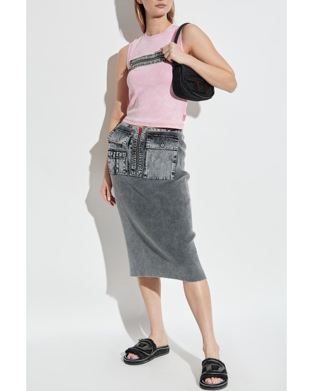DIESEL Pink Top 'T-Arted'