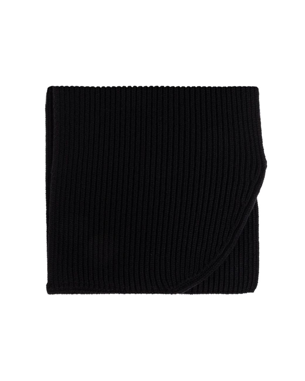 Dolce & Gabbana Black Wool Scarf With Hood