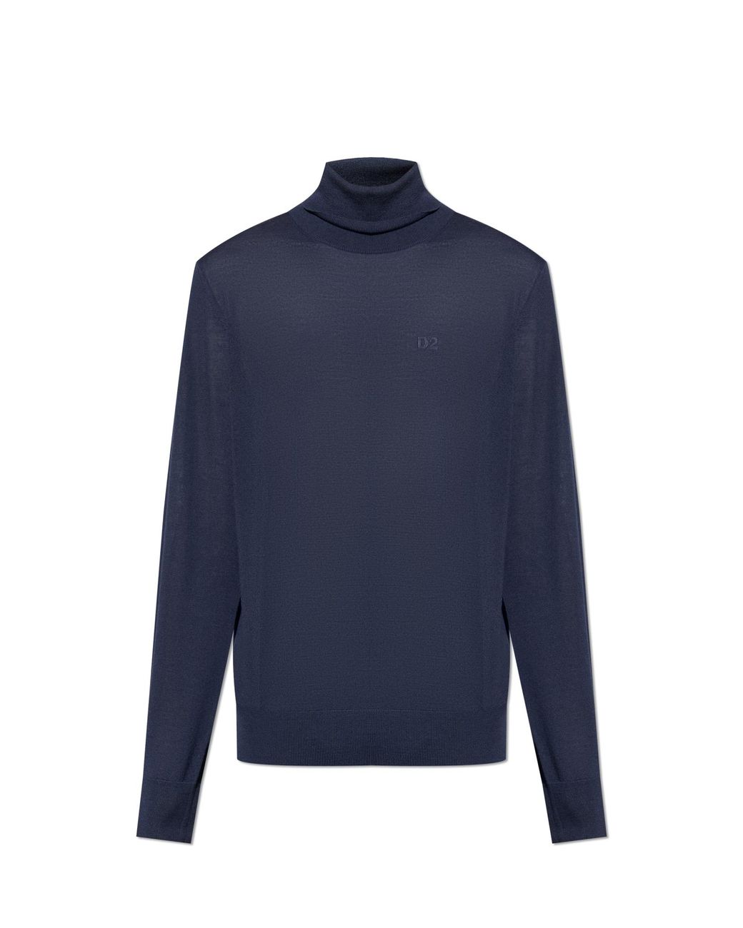 DSquared² Blue Wool Turtleneck for men