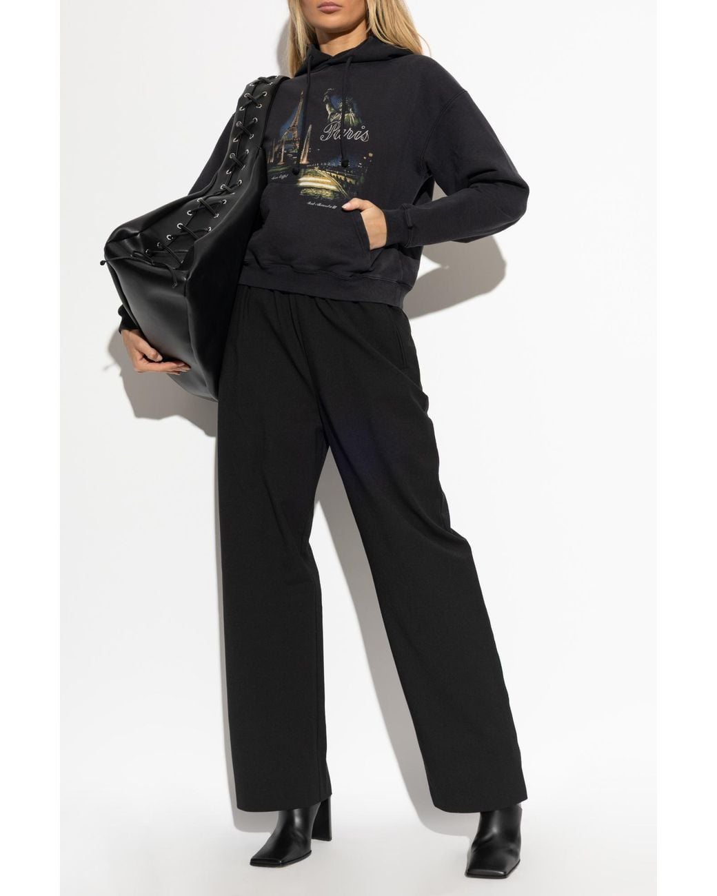 Vetements Black Sweatshirt With Print