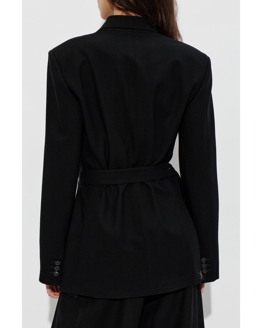 Loewe Black Wool Blazer With Belt