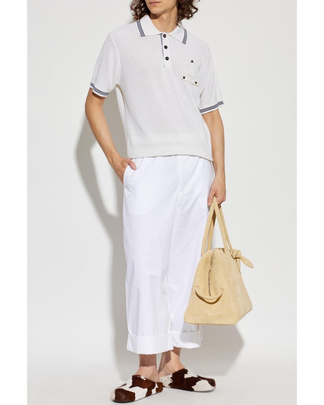 Jacquemus Gray Polo 'Voilier' for men