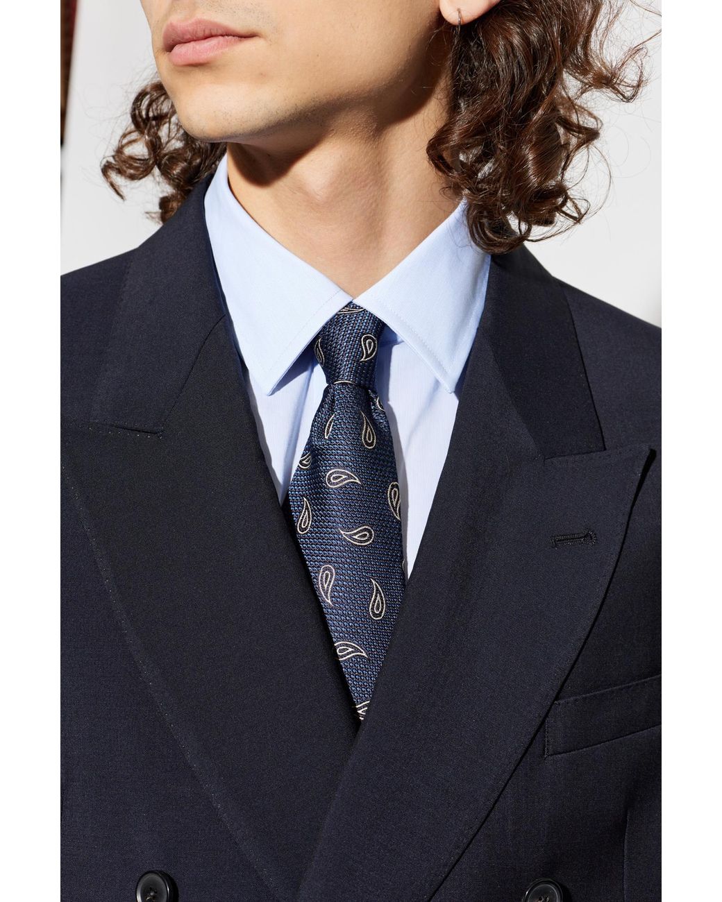 Etro Blue Silk Tie for men