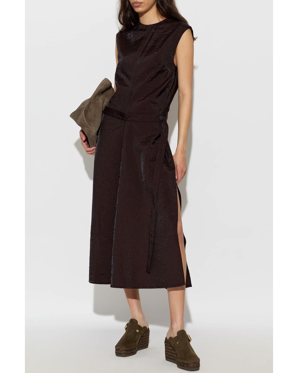 Stella McCartney Black Wedge Sandals 'Gaia'