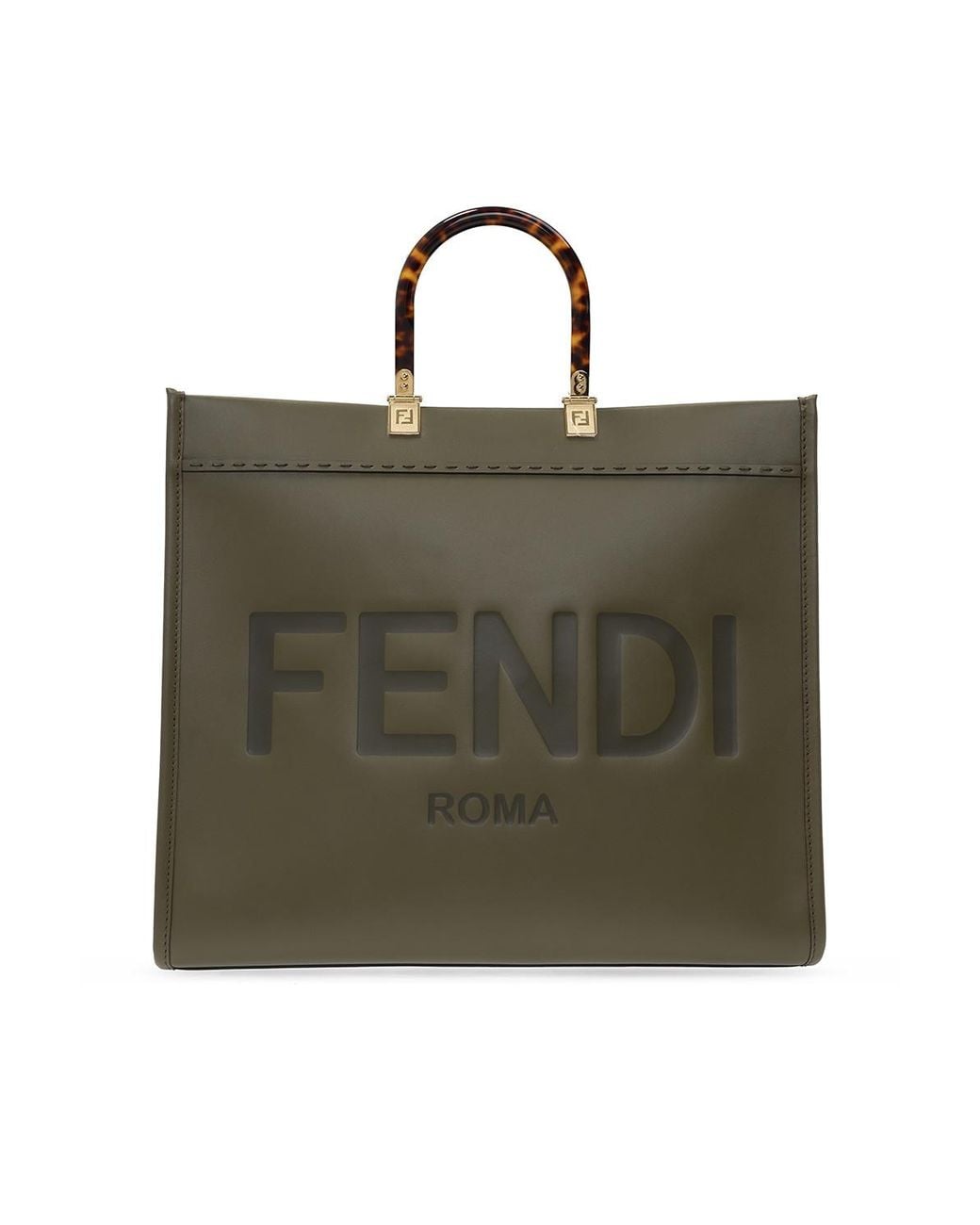 Fendi 'sunshine' Shopper Bag Green | Lyst