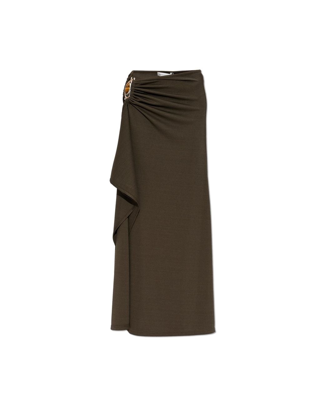 Christopher Esber Green Skirt "Occhio Crystal"