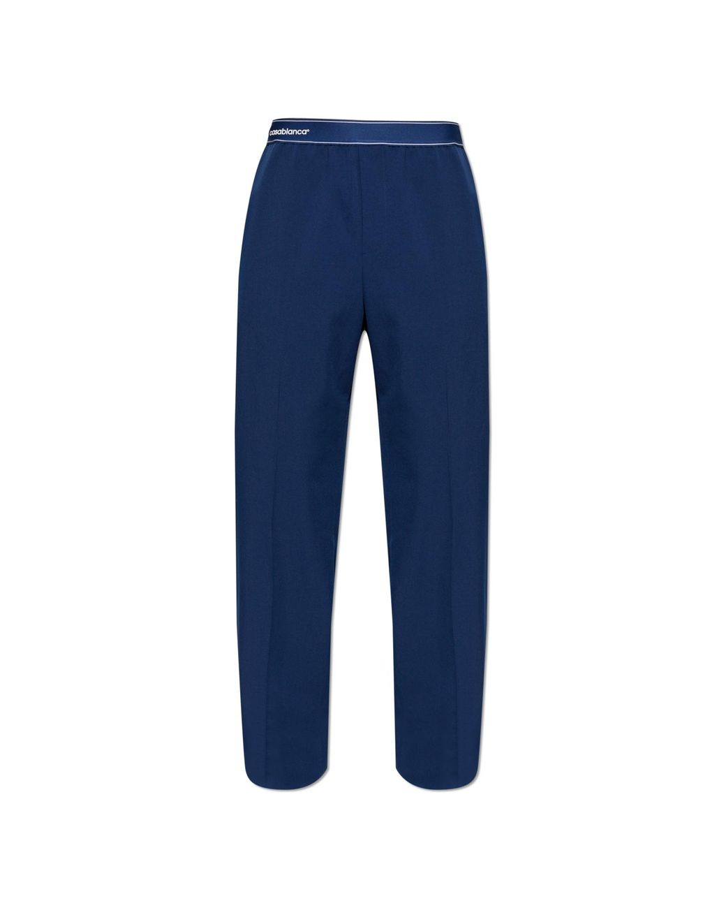 Casablanca Blue Trousers With Logo for men