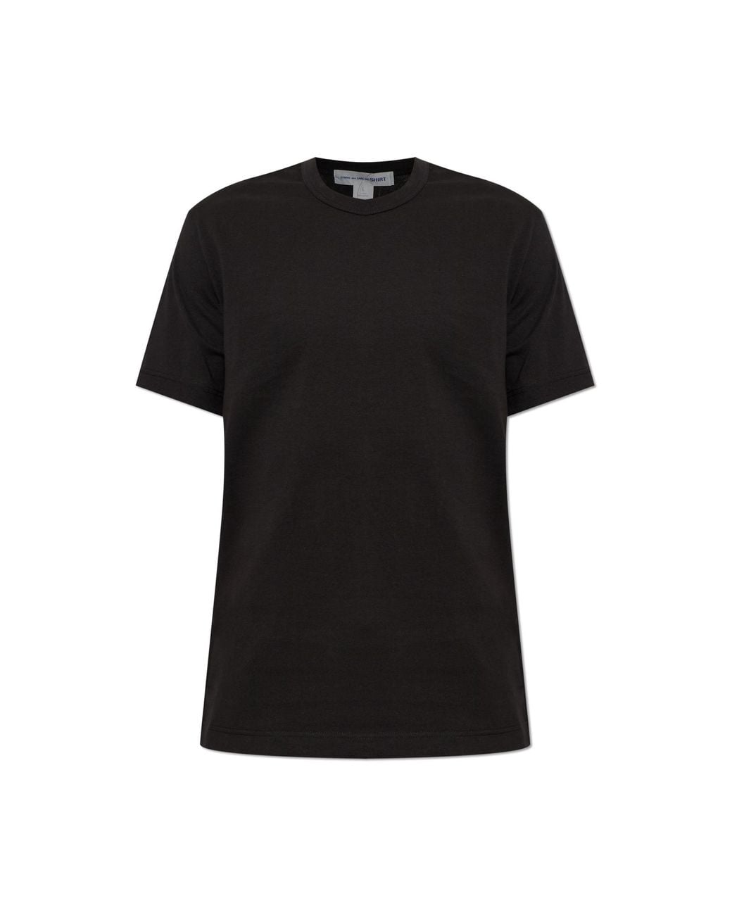 Comme des Garçons Black Cotton T-Shirt With A Crew Neck for men