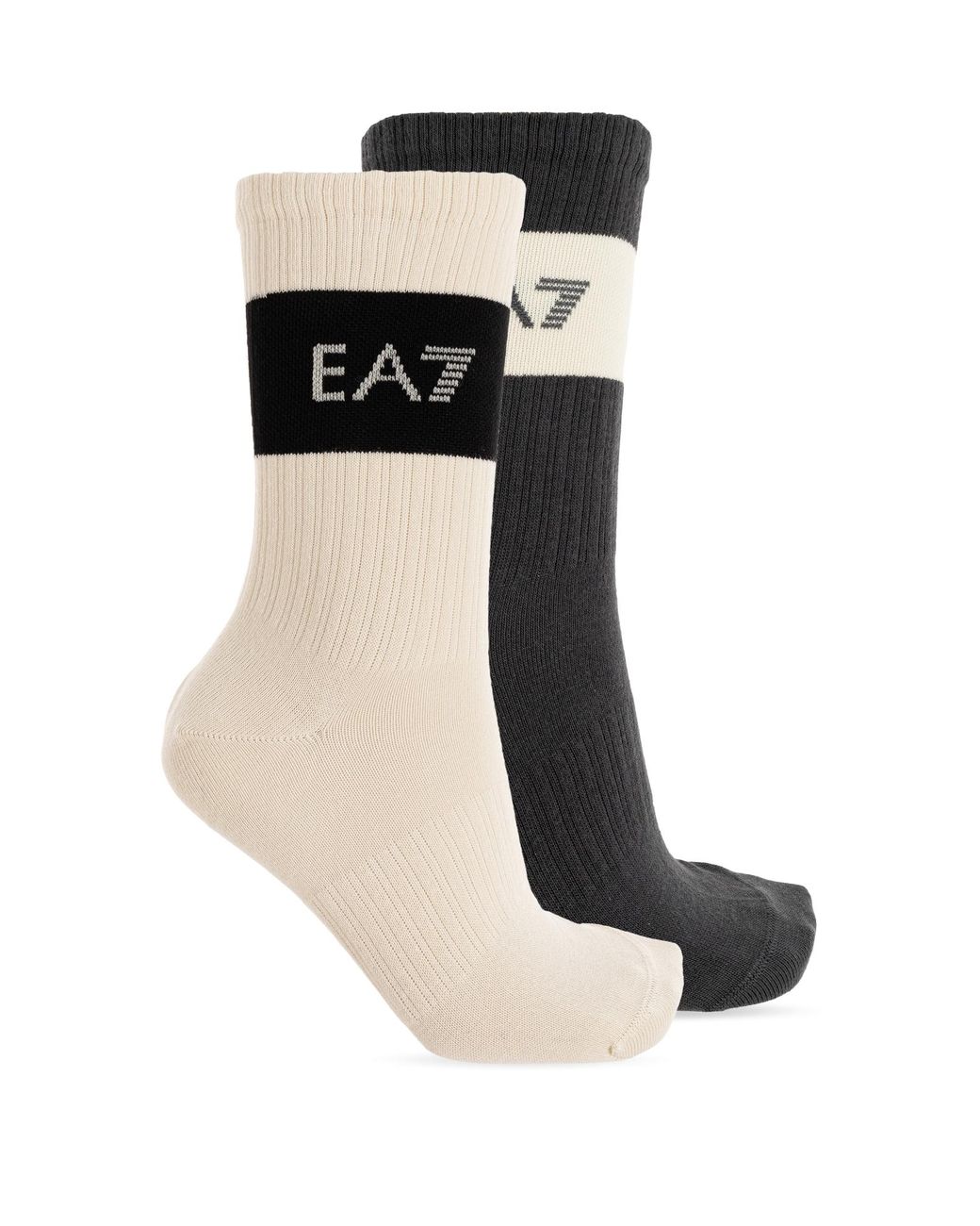 EA7 Black Two-Pack Of Socks With Logo