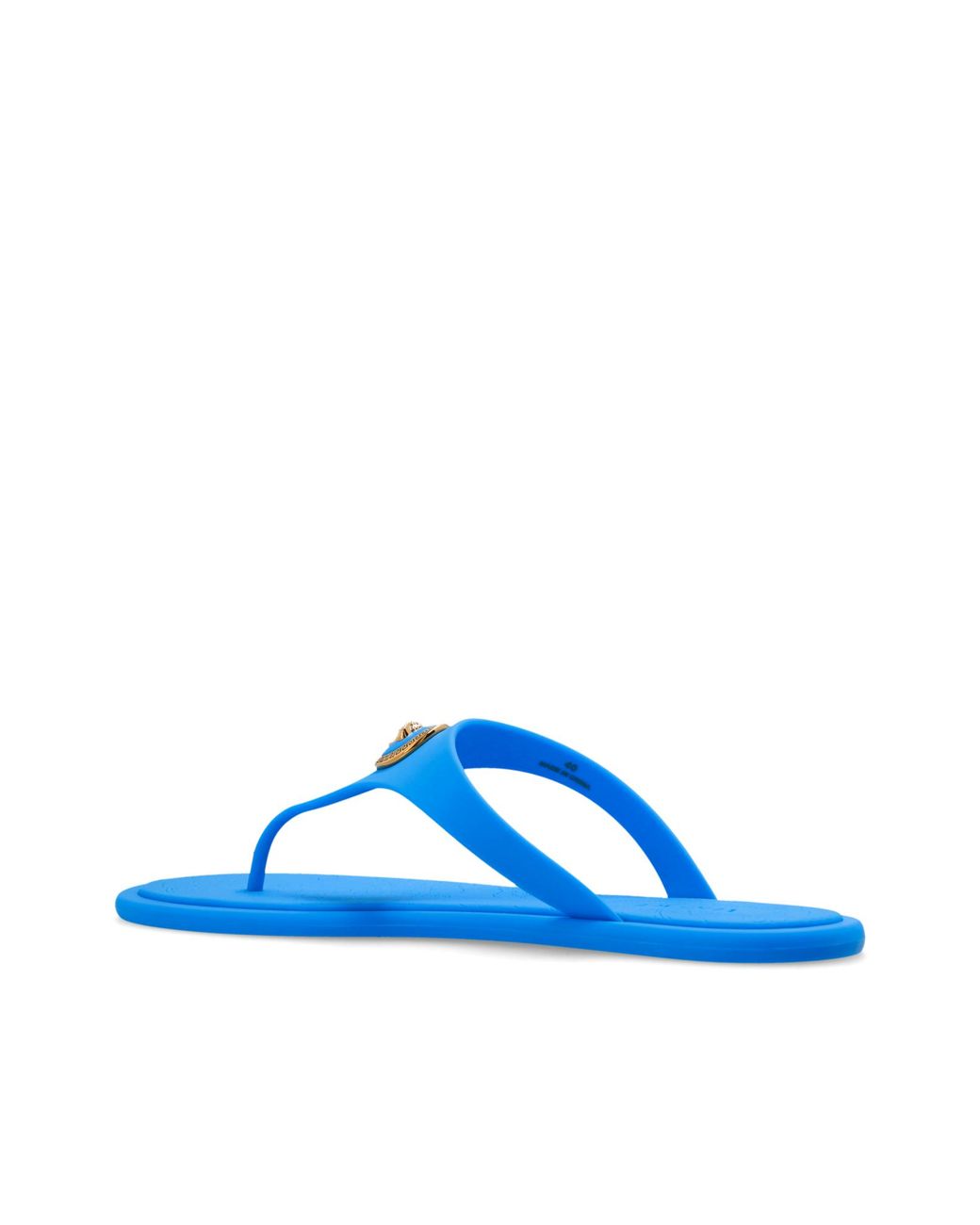 Versace Blue Rubber Flip-Flops