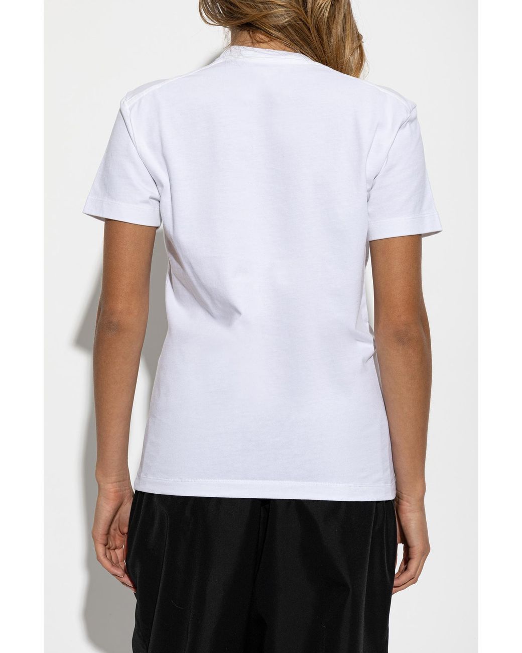 DSquared² White Cotton T-Shirt With Print