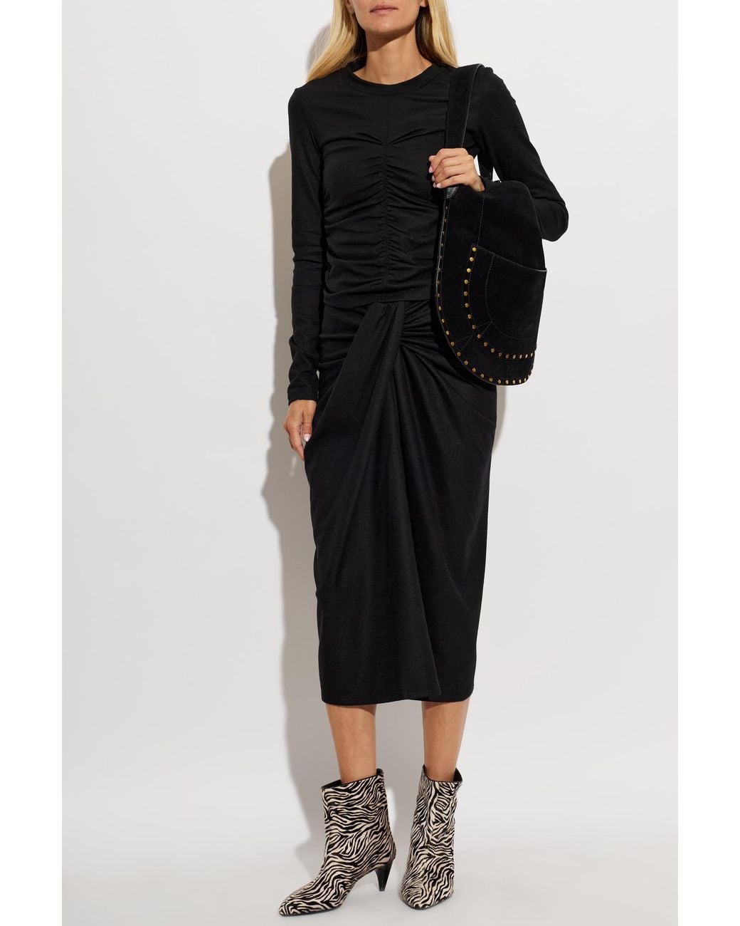 Isabel Marant Black Skirt "Jeldia"