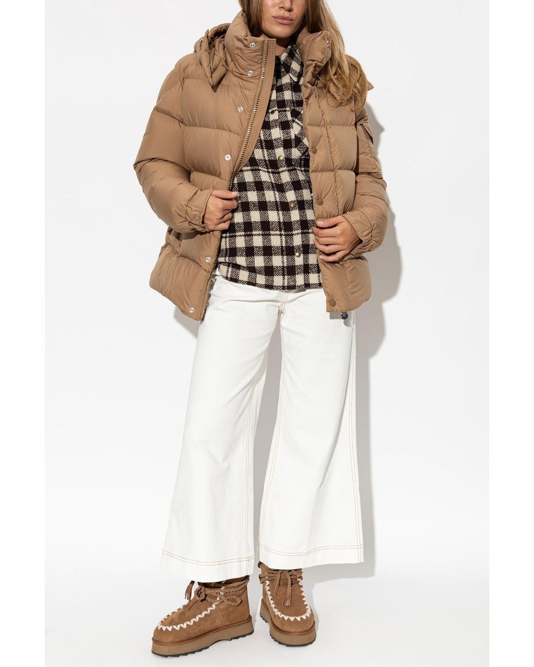 Moncler Natural 'Maya 70' Down Jacket