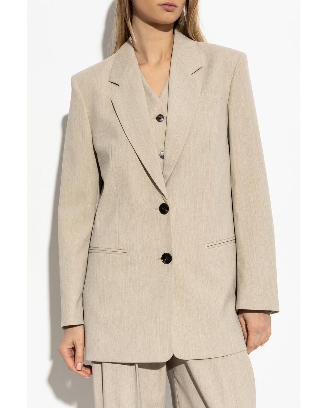 By Malene Birger Natural Blazer Ophie, Mujer