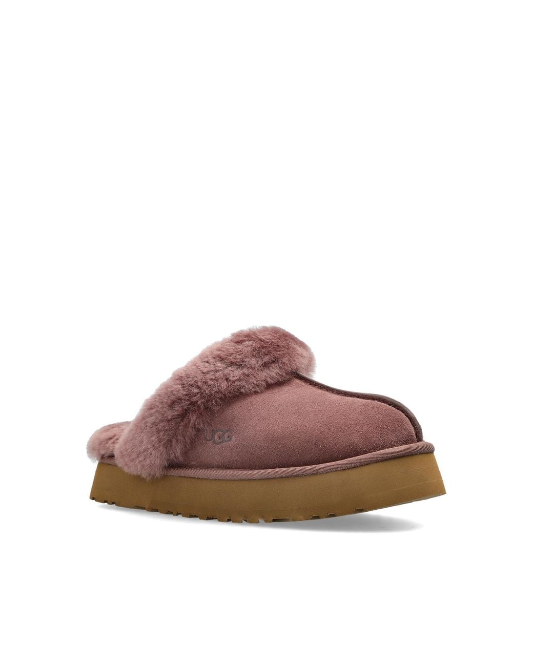 Ugg Brown 'Disquette' Slides