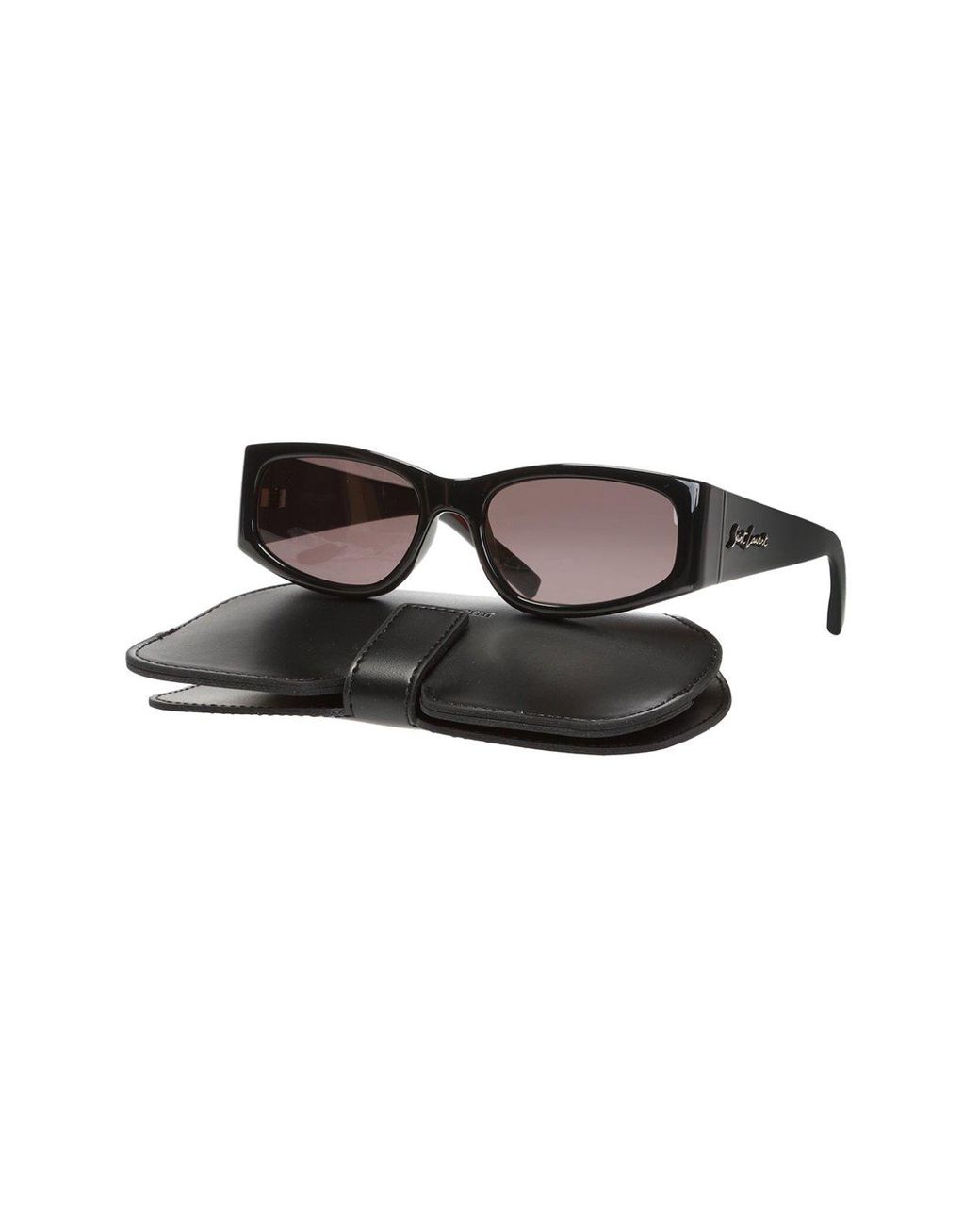 Saint Laurent 'sl 329' Sunglasses Black for Men | Lyst UK