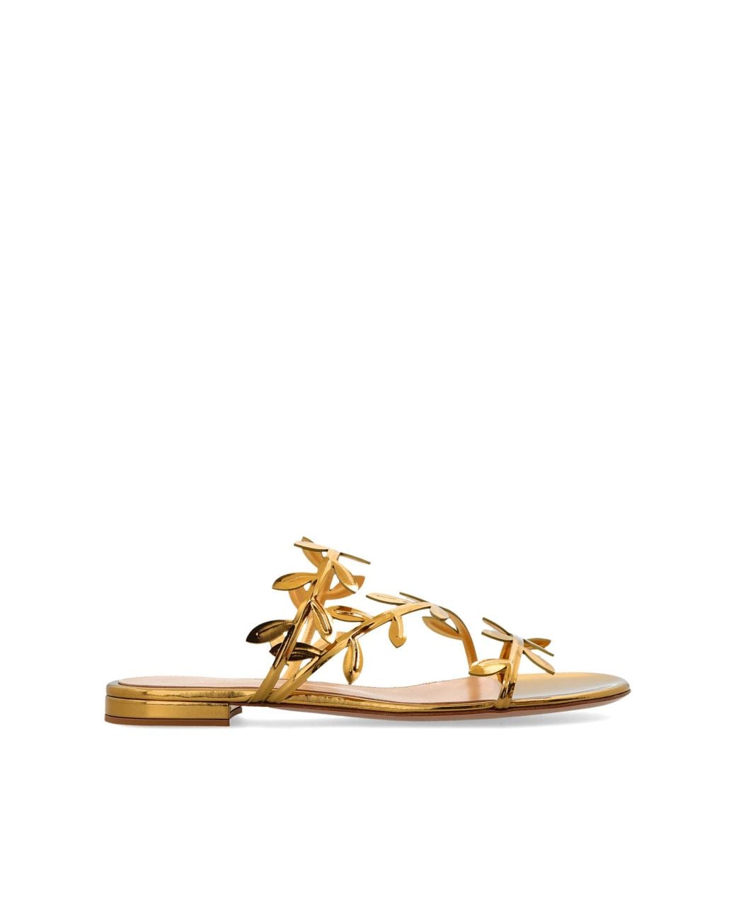 Gianvito Rossi Metallic Flavia Sandals