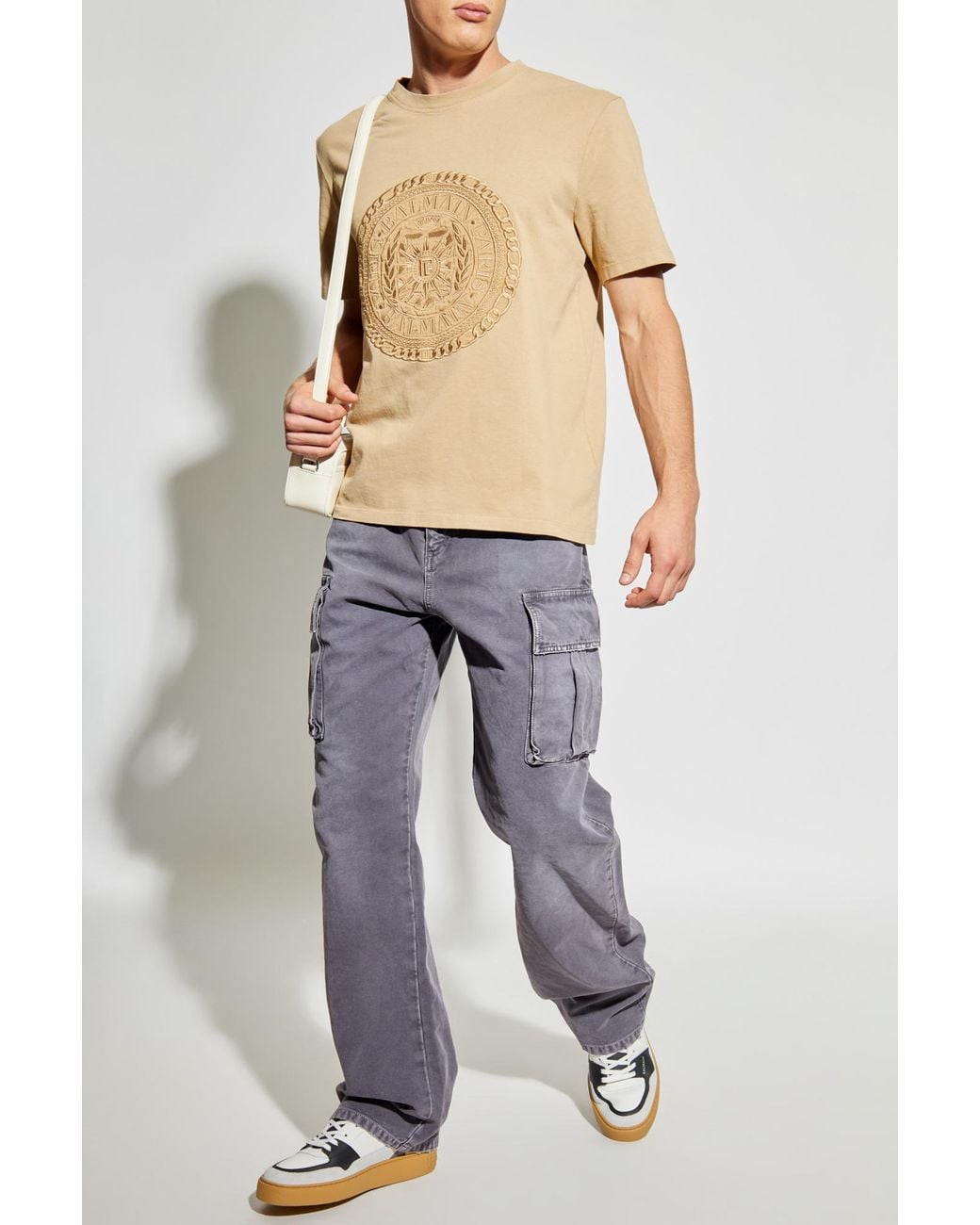 Balmain Blue Trousers With Pockets for men
