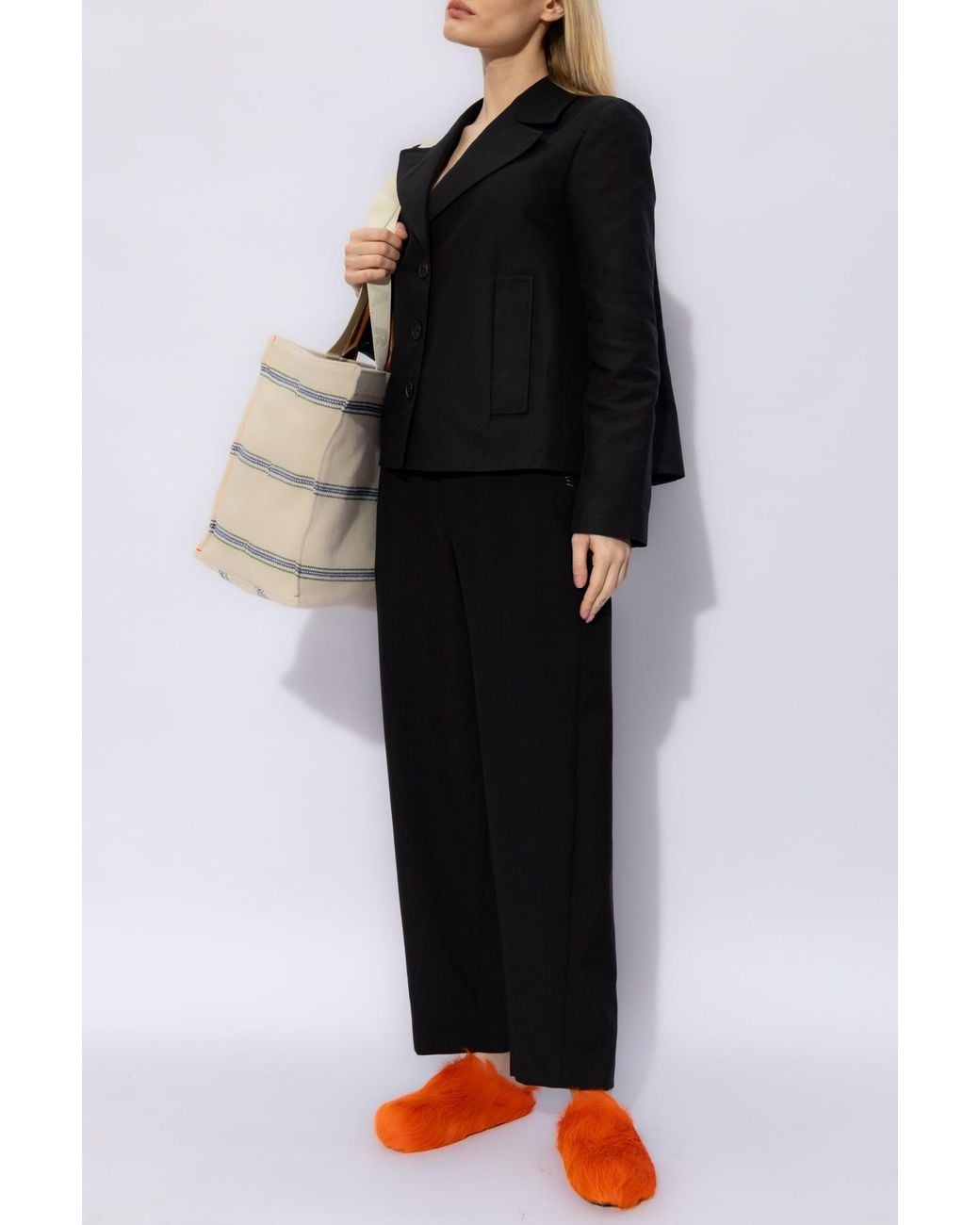Marni Black Loose-Fitting Trousers