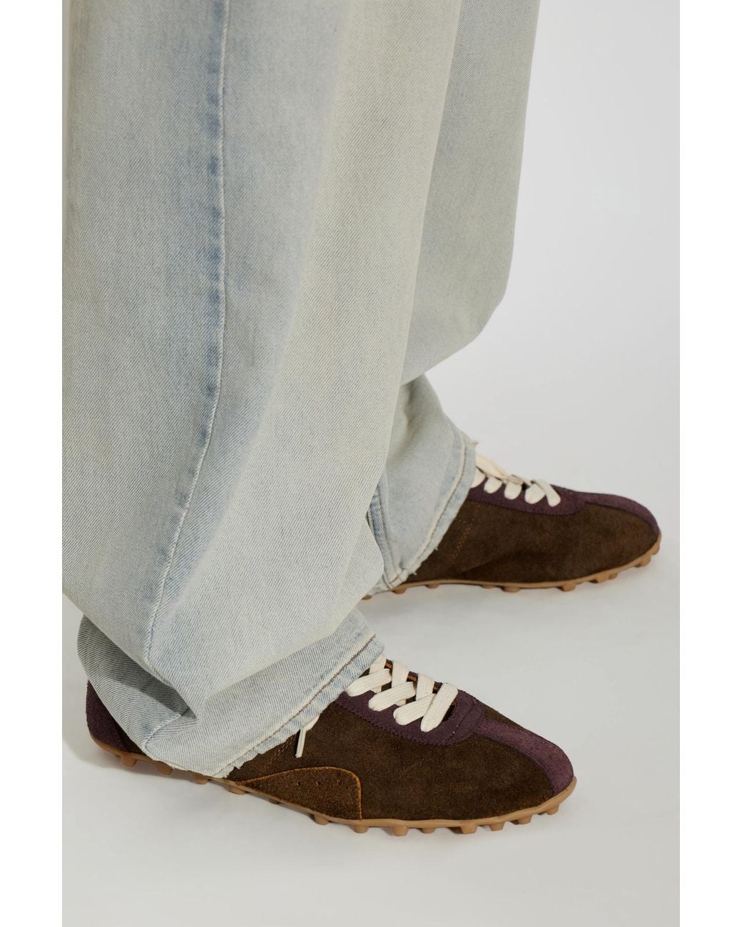 Maison Margiela Brown 'Sprinters' Low-Top Sneakers