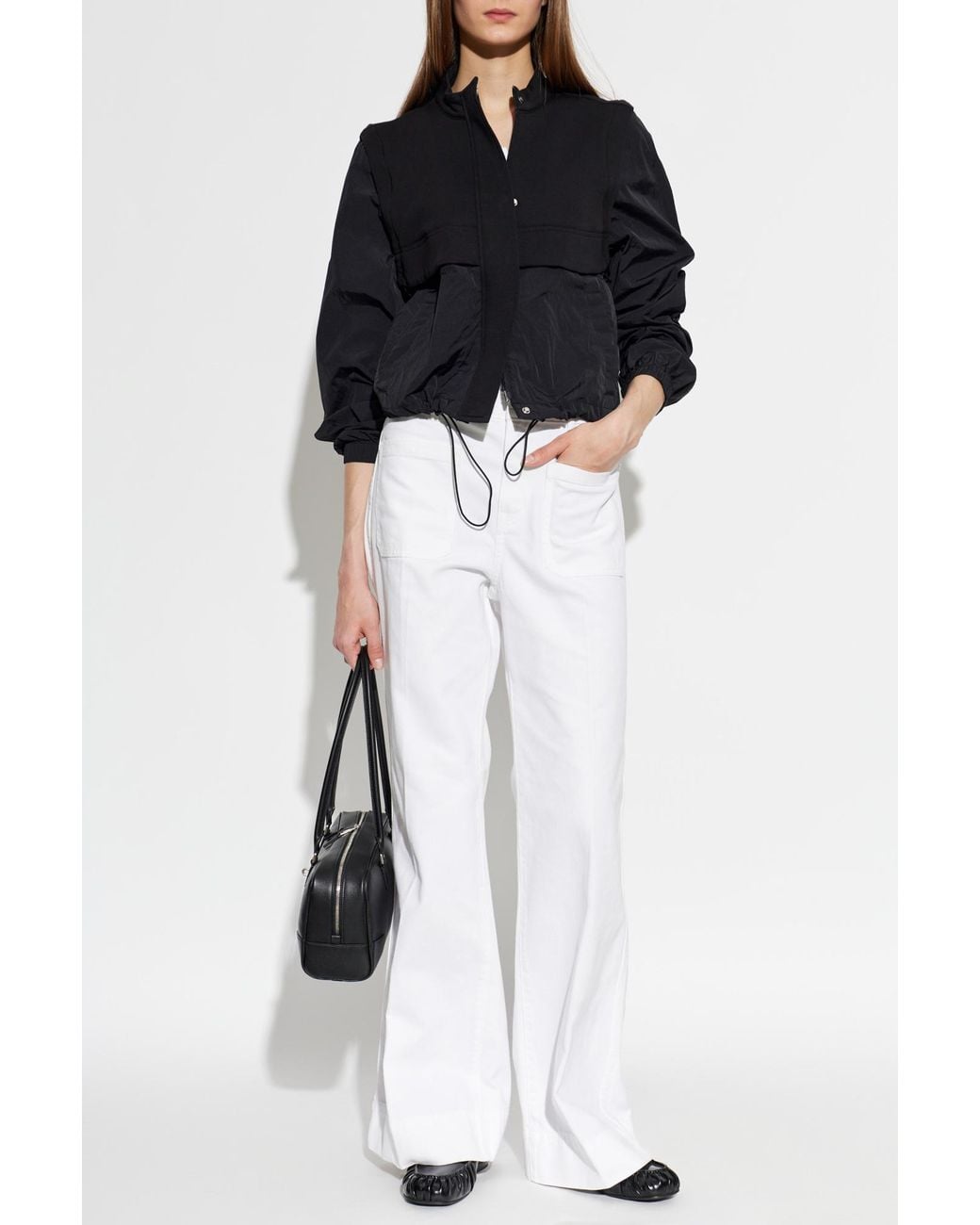 MICHAEL Michael Kors White Wide-Leg Jeans