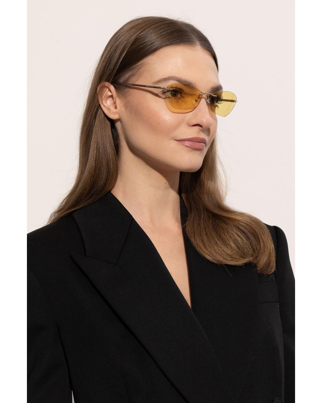 McQueen Yellow Sunglasses