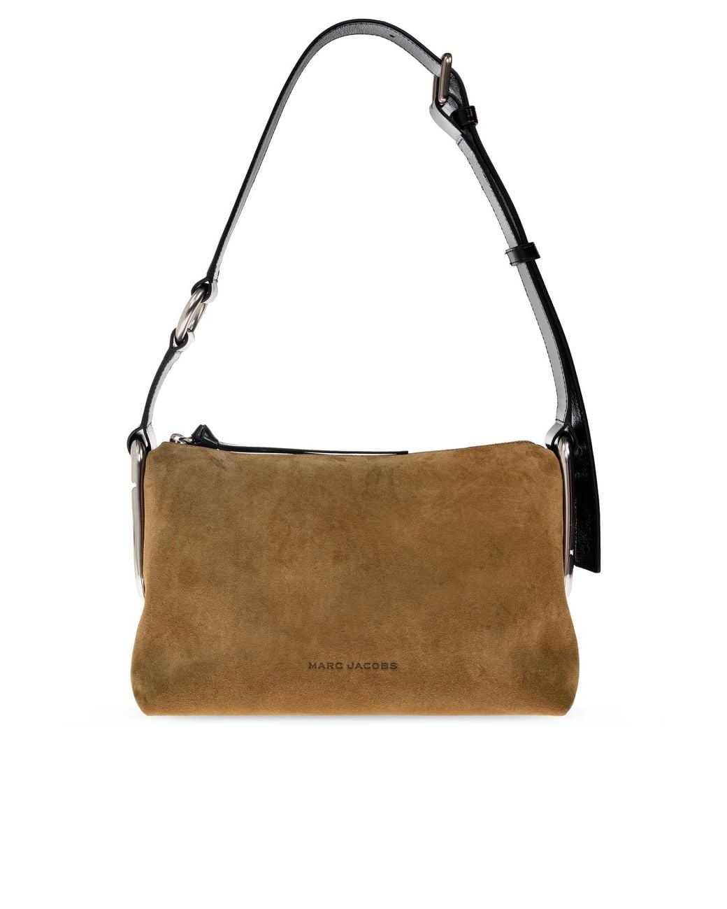 Marc Jacobs Brown Suede Logo Bag