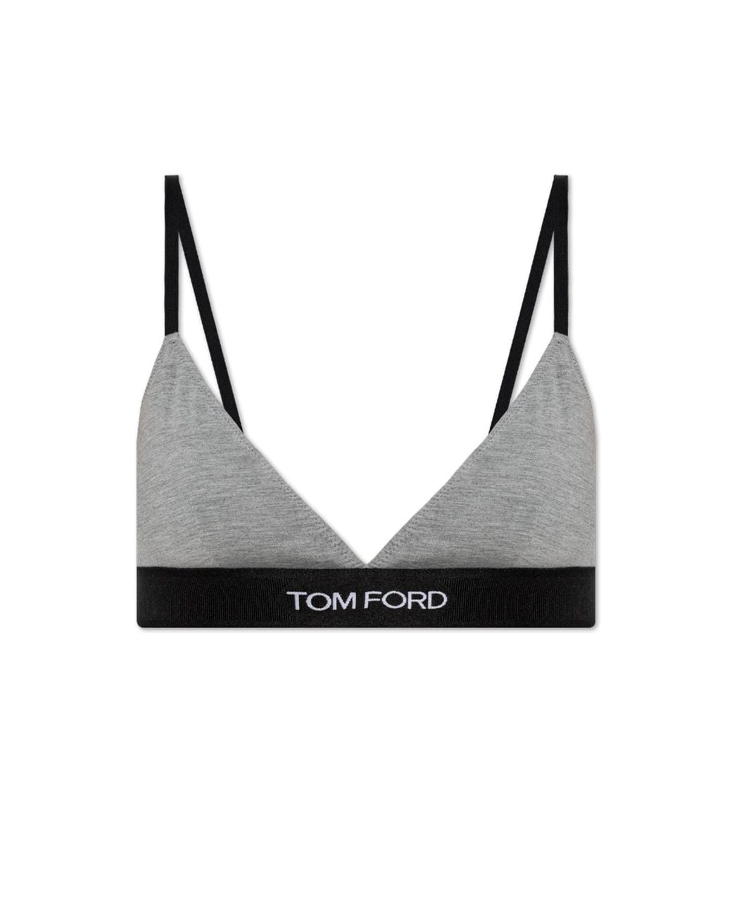 Tom Ford Black Thong With Logo