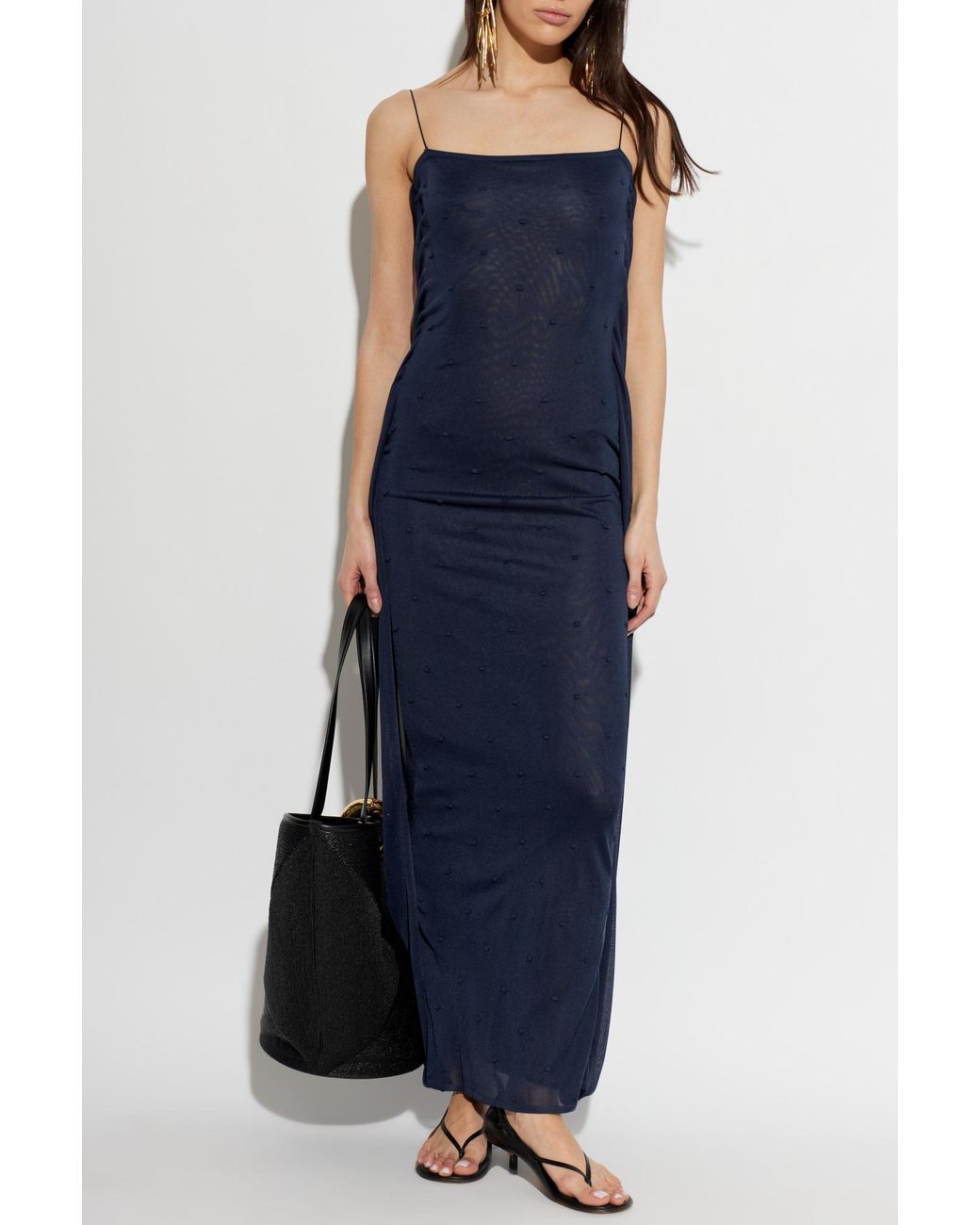 Jacquemus Blue "Plumetis" Dress