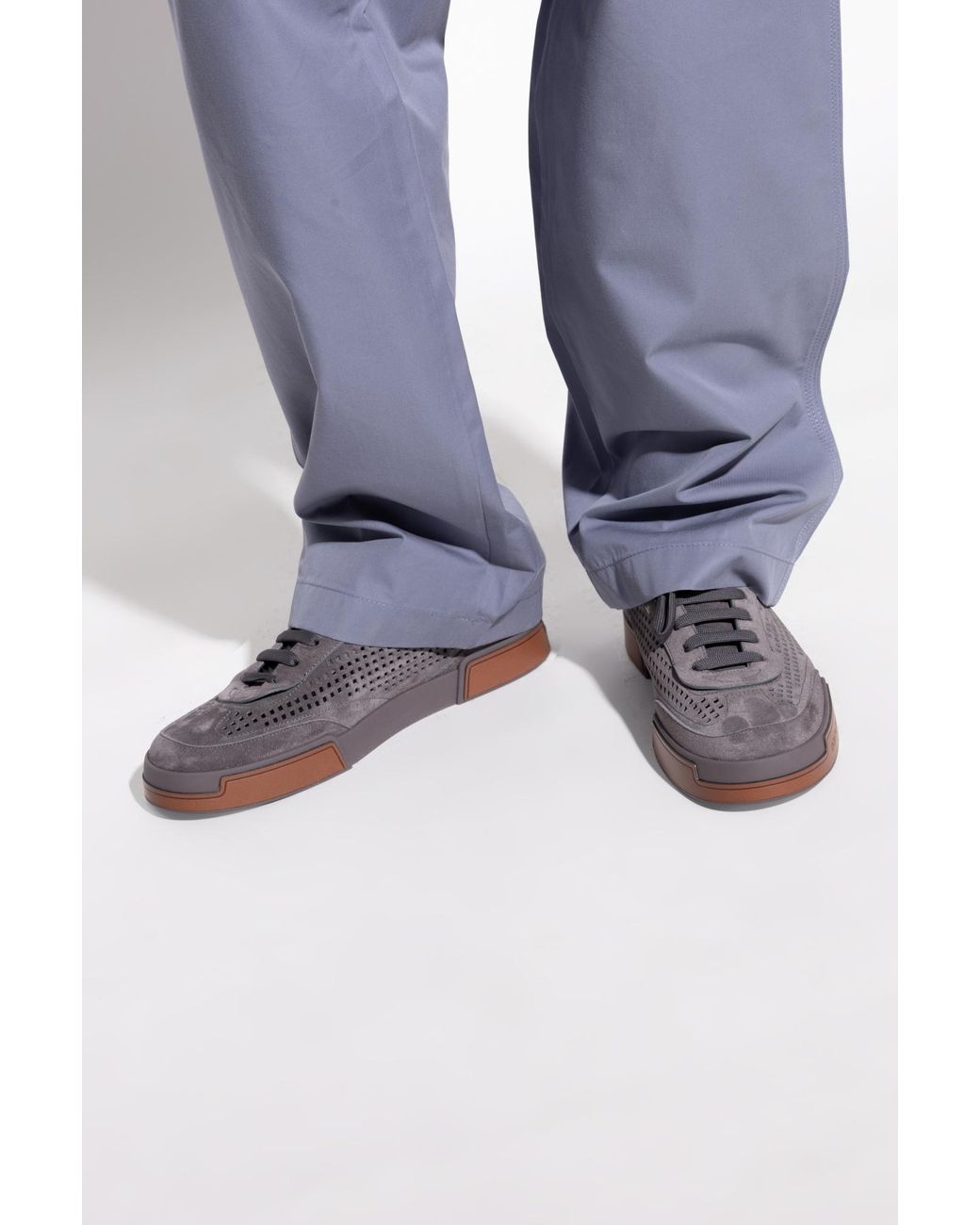 Dolce & Gabbana Brown Portofino Sports Shoes for men