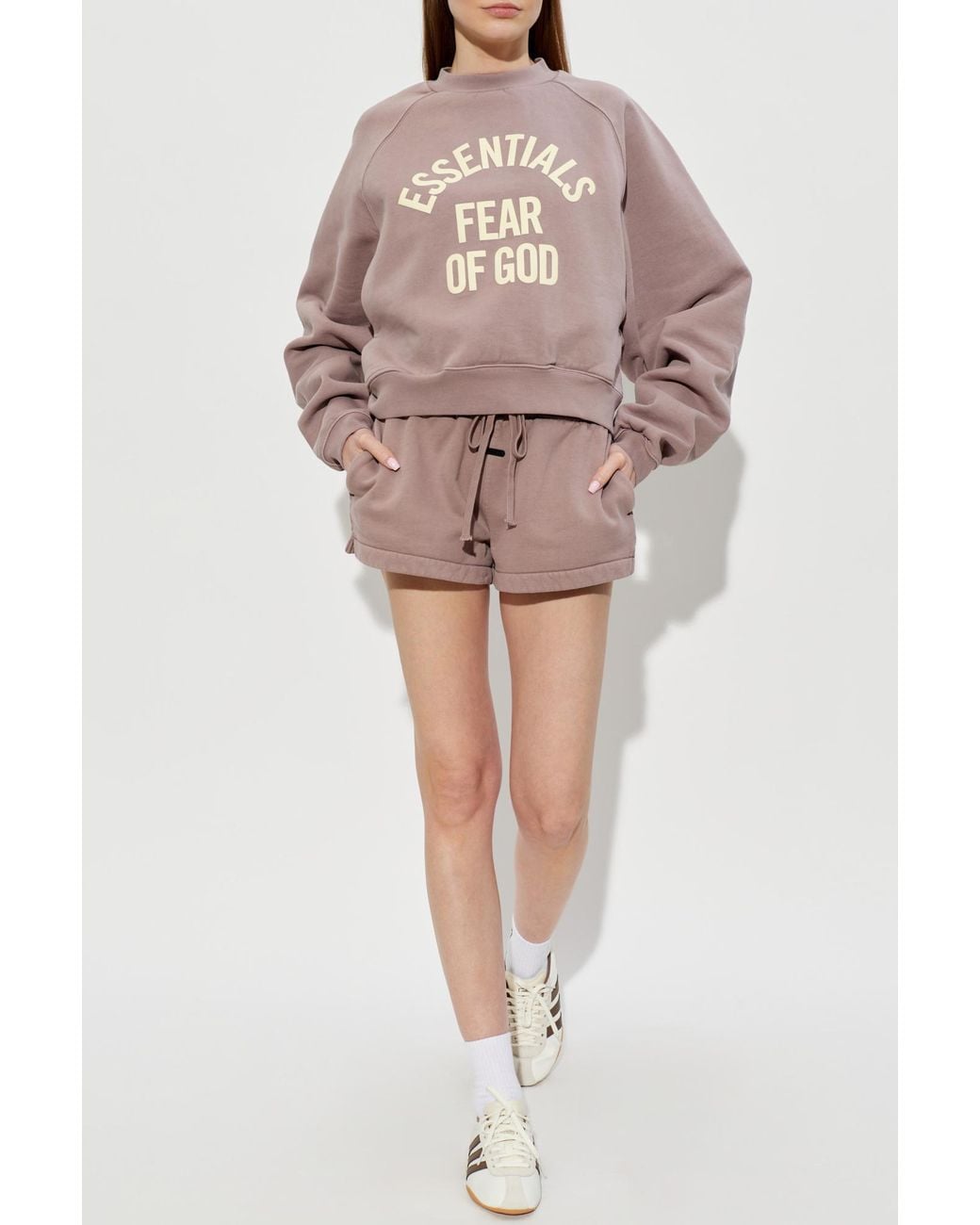 Fear Of God Pink Shorts With Logo Patch