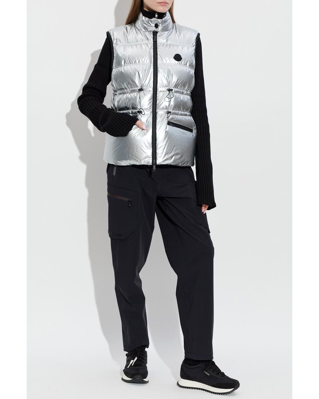 Moncler Metallic Quilted Vest "Pin"