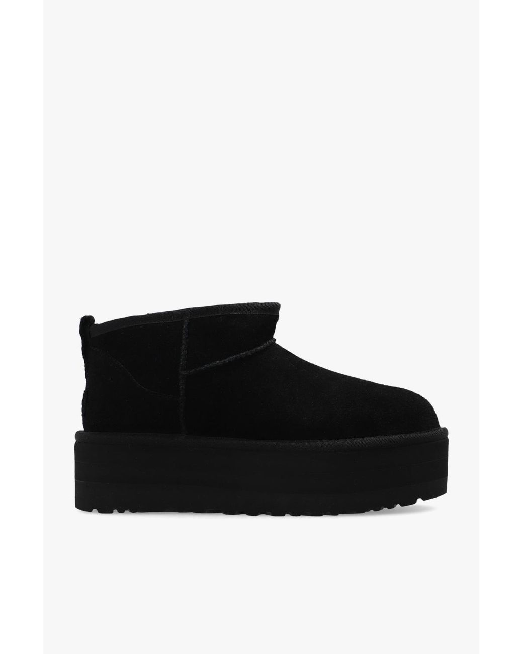 Ugg Black 'Classic Ultra Mini Platform' Snow Boots