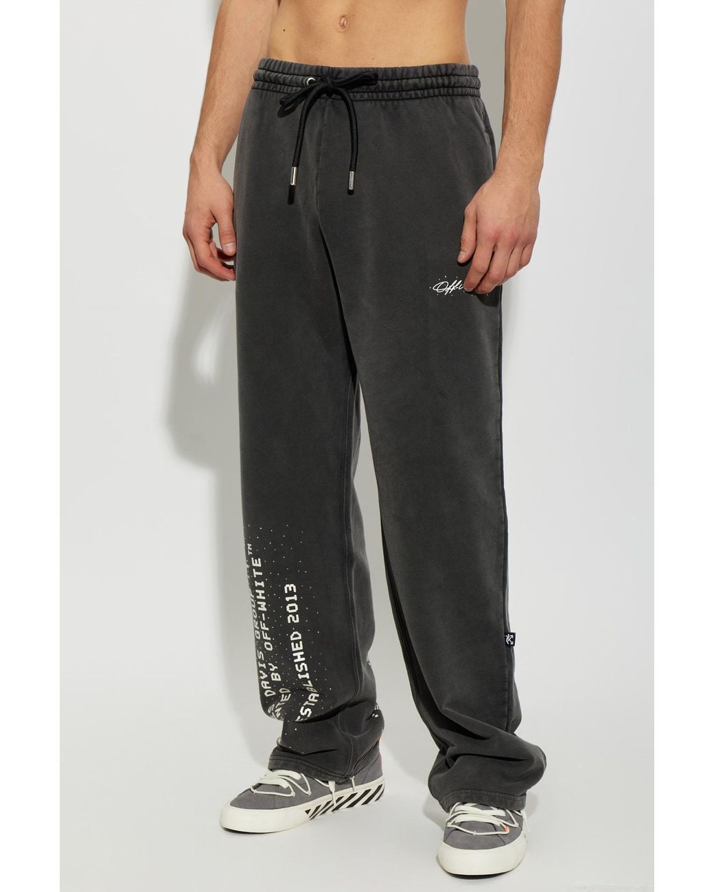 Off-White c/o Virgil Abloh Black Track Pants From The 'Mr. Davis' Collection for men