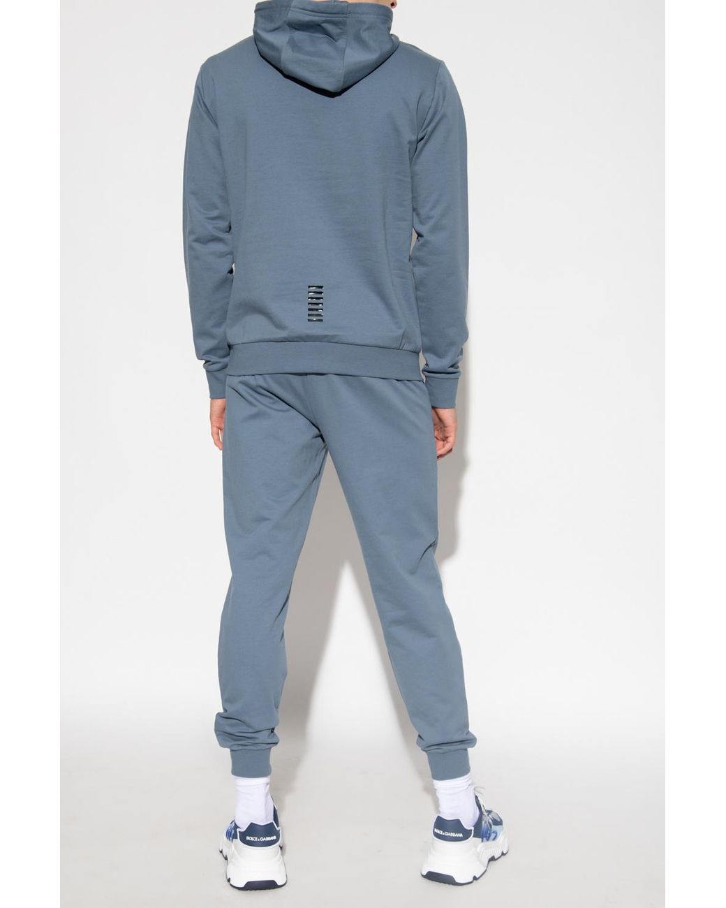 EA7 Cotton Hoodie And Sweatpants Set in 