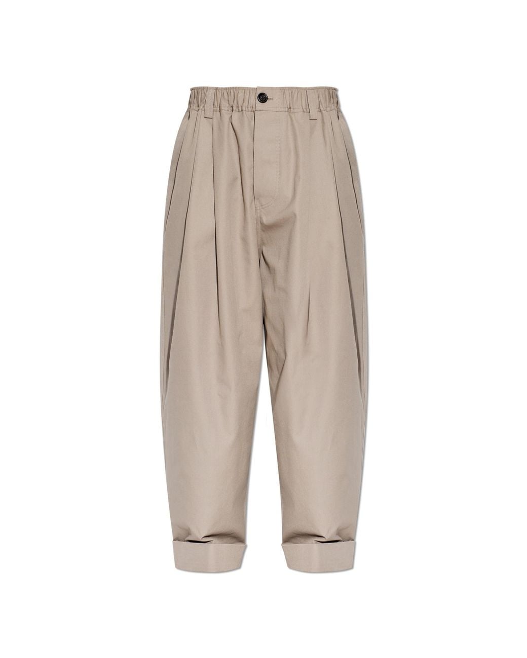 Marni White Wide-Leg Trousers for men
