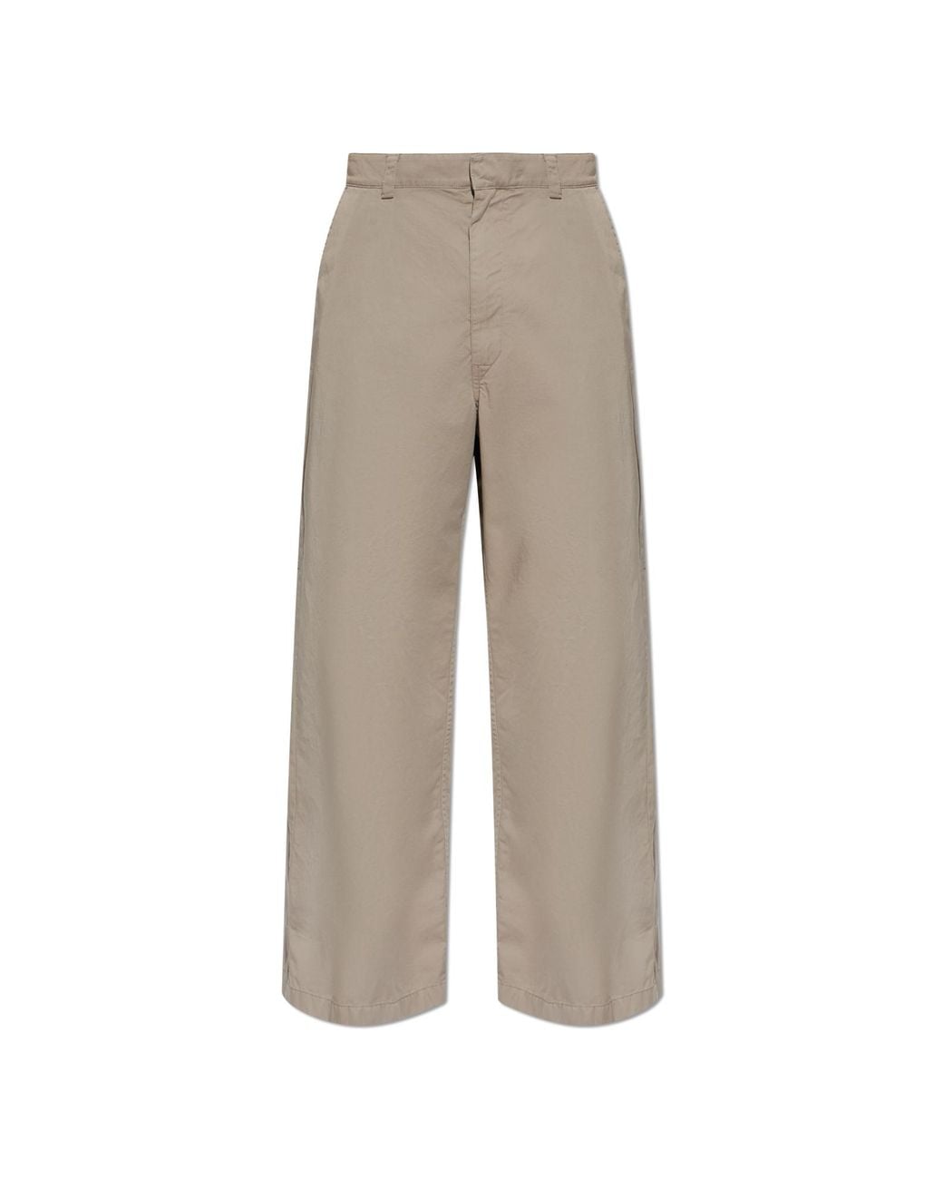 Balenciaga Natural Straight-Leg Cotton Trousers for men