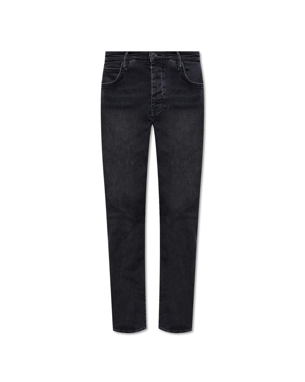 AllSaints Black Organic Cotton Stretch Skinny Jeans for men
