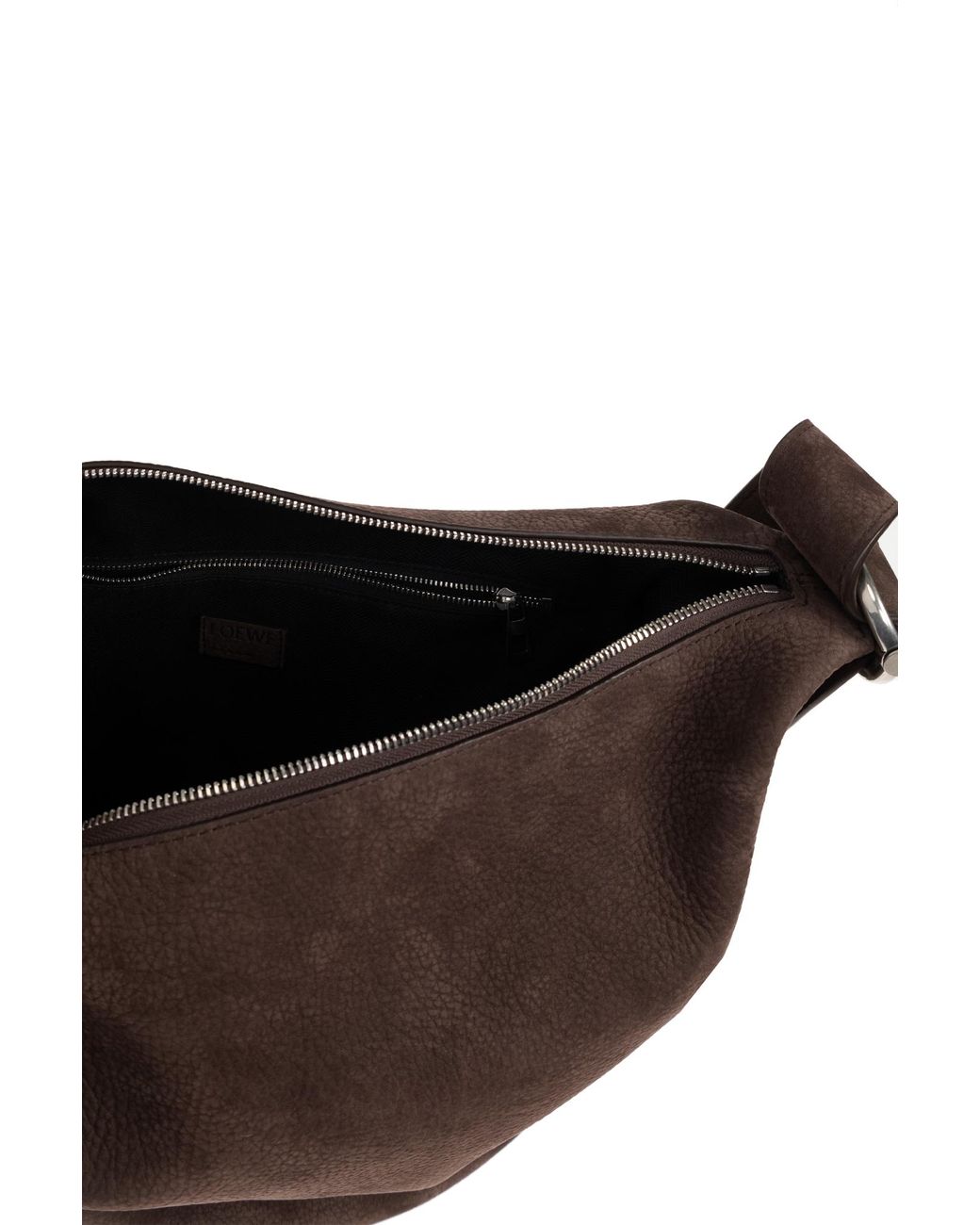 Loewe Black Shoulder Bag 'Loop Medium' 'Hobo' for men